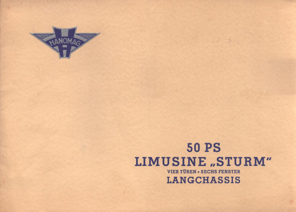 Hanomag Sturm Prospekt ca. 1936