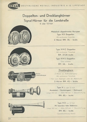 Hella Catalog 1936