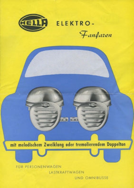 7 Hella Prospekte 1950er Jahre