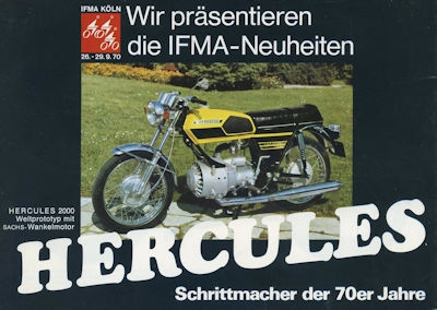 Hercules IFMA Neuheiten Prospekt 9.1970