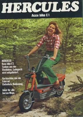 Hercules Accu Bike E 1 brochure 1973