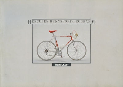 Hercules bicycle racing program 1986