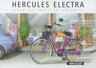 Hercules Elektra bicycle brochure 9.1991