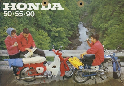 Honda 50. 55. 90 brochure 1963