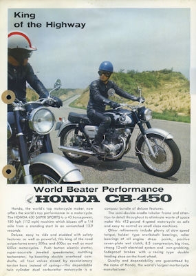 Honda CB 450 brochure 1968