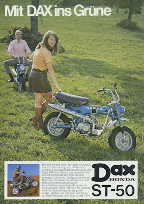 Honda Dax ST 50 brochure ca. 1970