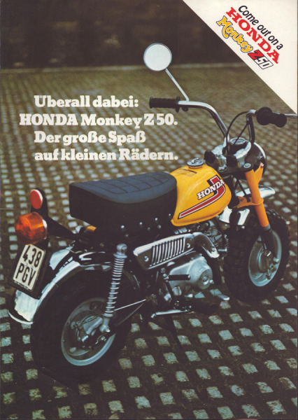Honda Monkey Z 50 Prospekt ca. 1974