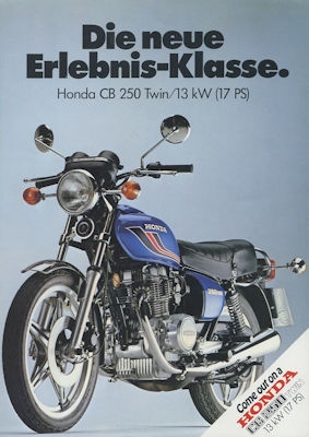 Honda CB 250 Twin Prospekt ca. 1978