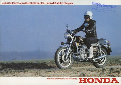 Honda CX 500 C Chopper brochure 1980