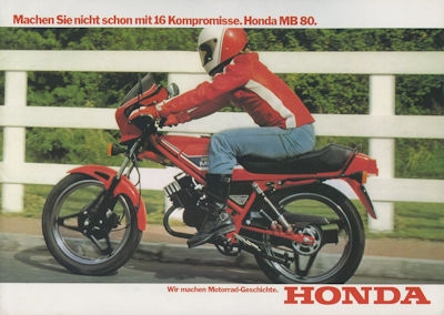 Honda MB 80 brochure 1981