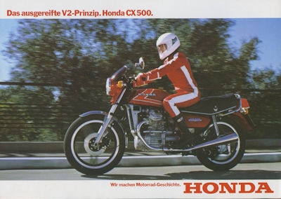 Honda CX 500 brochure 1981