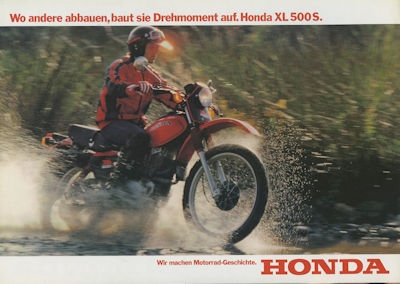 Honda XL 500 S Prospekt 1981