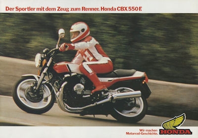 Honda CBX 550 F Prospekt 1982