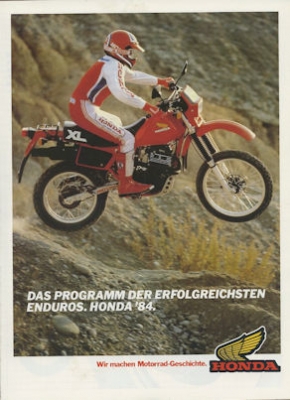 Honda Enduros Programm 1984