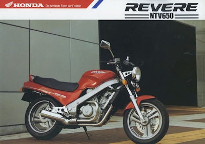 Honda NTV 650 Revere brochure 1990