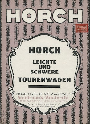 Horch Programm 1919/20
