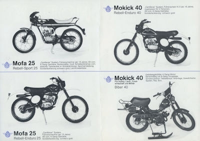 Horex / Zweirad Röth Mofa und Moped Programm 1979