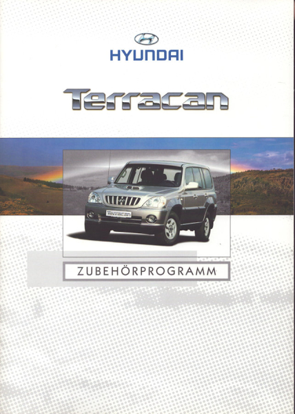 Hyundai Terracan Zubehör Prospekt 1.2002