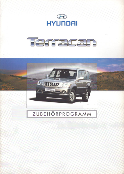 Hyundai Terracan Zubehör Prospekt 7.2002
