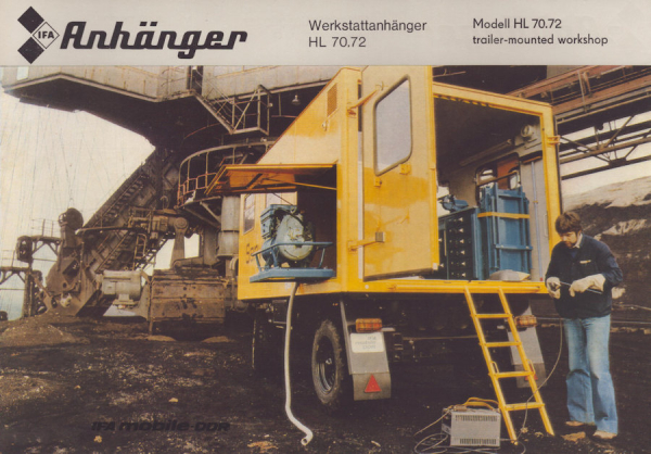 IFA Werkstattanhänger HL 70.72 Prospekt 1981