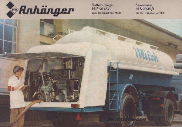 IFA Sattelauflieger HLS 90.45/1 Prospekt 1983