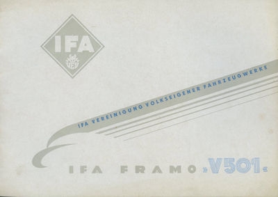 IFA Framo Typ V 501 Prospekt 3.1951