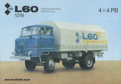 IFA L 60 1218 4x4 PB Prospekt 1988
