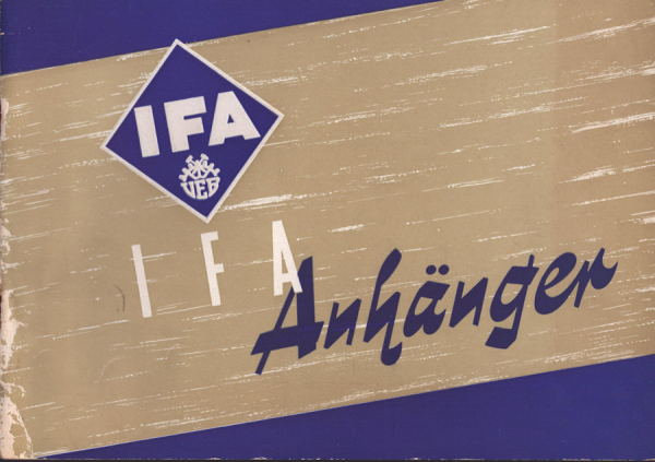 IFA Anhänger Prospekt ca 1952