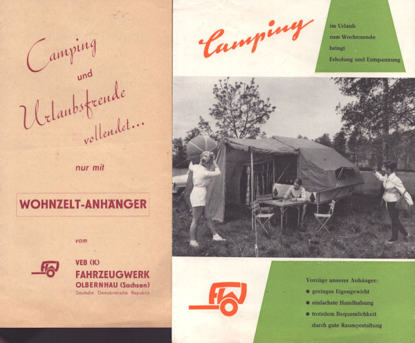 Klappfix und Campfix Prospekte 1960
