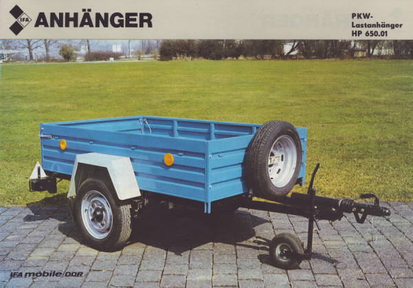 IFA Pkw Anhänger HP 650.01 Prospekt 1984