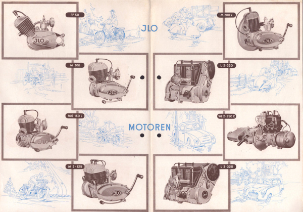 Ilo Motoren Prospekt ca. 1954