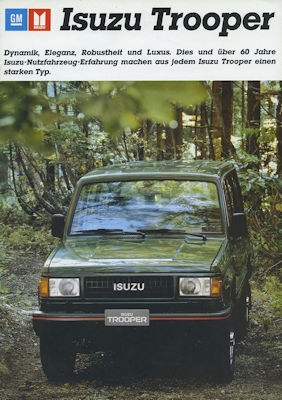 Isuzu Trooper brochure 1987