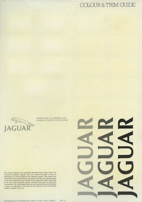 Jaguar Farben ca. 1983