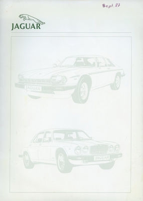 Jaguar Pressemappe 1988