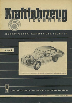 Kraftfahrzeugtechnik KFT 1951 Heft 7