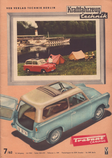 Kraftfahrzeugtechnik KFT 1962 Heft 7