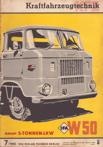 Kraftfahrzeugtechnik KFT 1965 Heft 7