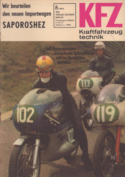 Kraftfahrzeugtechnik KFT 1966 Heft 8