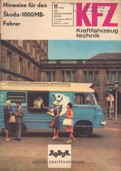 Kraftfahrzeugtechnik KFT 1966 Heft 11