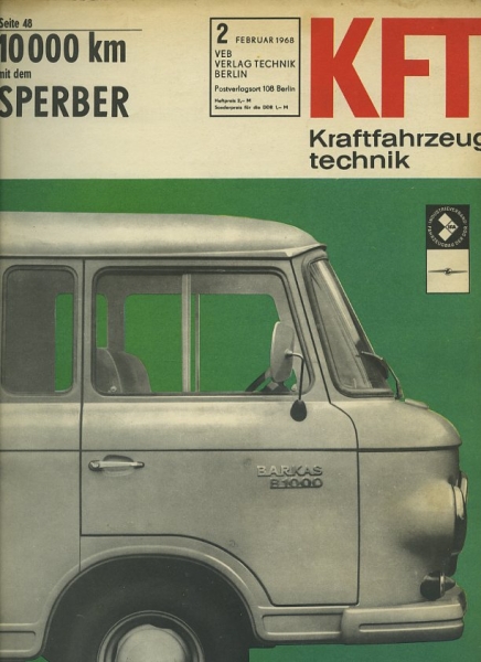 Kraftfahrzeugtechnik KFT 1968 Heft 2