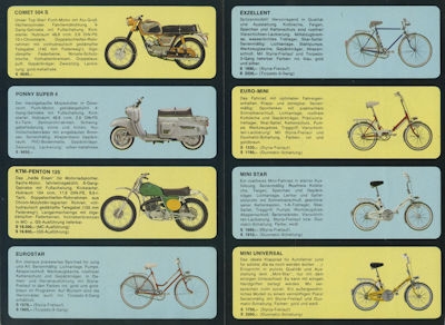 KTM Mopeds and bicycles program 1960s