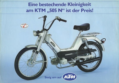 KTM Mofa 505 N brochure ca. 1984