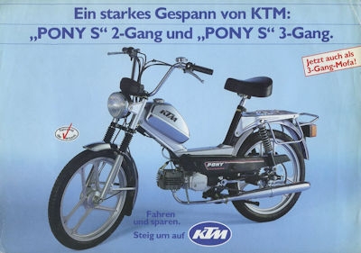 KTM Mofa Pony S brochure ca. 1984