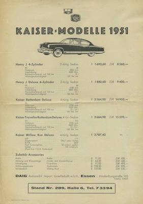 Kaiser Programm 1951