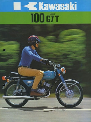 Kawasaki 100 G 7 T Prospekt ca. 1975