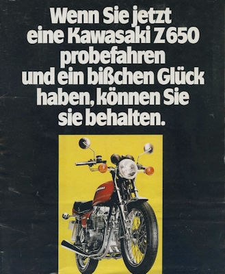 Kawasaki  Z 650 Prospekt ca. 1976