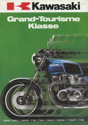 Kawasaki Grand-Tourisme Klasse Prospekt ca. 1981