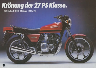 Kawasaki Z 400 J Prospekt ca. 1982