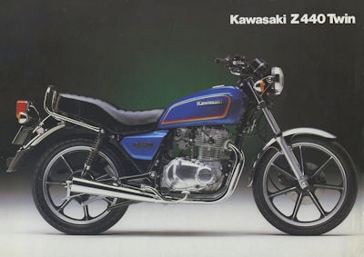 Kawasaki Z 440 Twin Prospekt ca. 1982