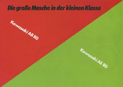 Kawasaki AR / AE 80 brochure ca. 1983